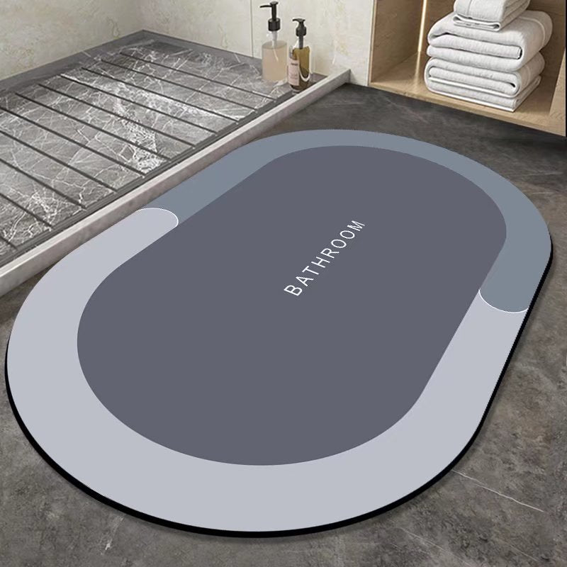 Fast-Drying Diatomite Bath Mat - Super Absorbent & Non-Slip